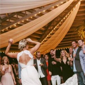 Chic Ivory Bridal Gown with Lace Details